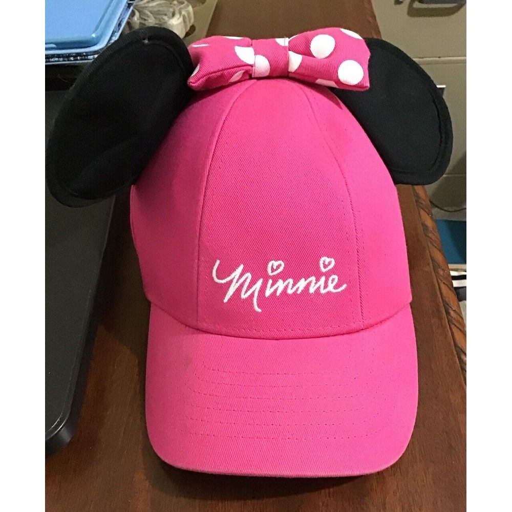 Minnie Mouse Pink Youth Hat‎ With Ears